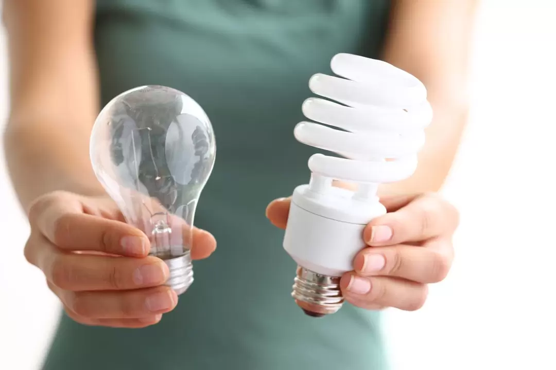 Um Energie zu sparen, wechseln Sie auf LED-Lampen